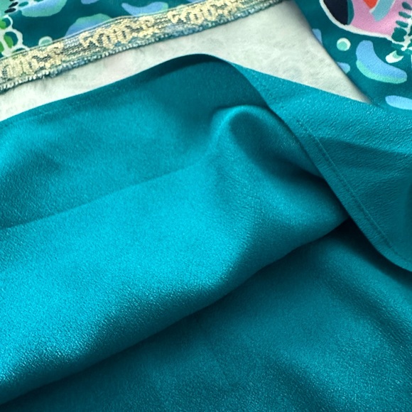 NWT LILLY PULITZER BRANDI SHIFT DRESS SIZE 4 VALENCIA TEAL RAIN FOREST ENGINEERE - Picture 13 of 16